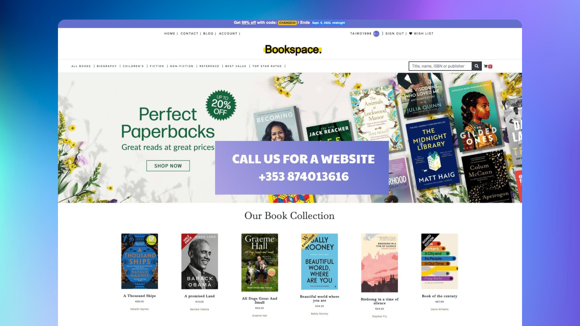 Book Store Project (Ecommerce) – College Group Project (A Grade)