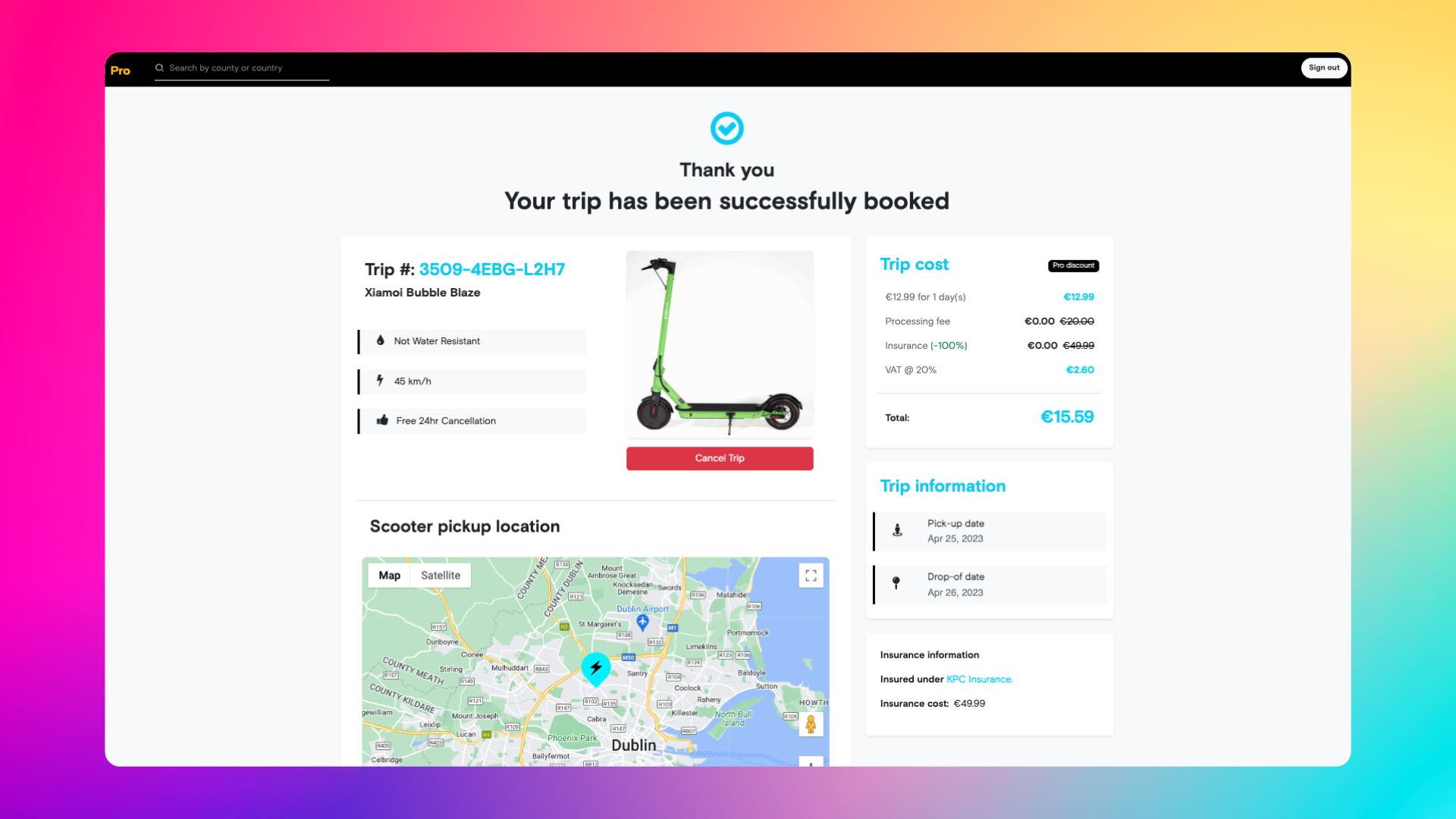 Torch: Electric Scooter Rentals Site – College Personal Project (A Grade)